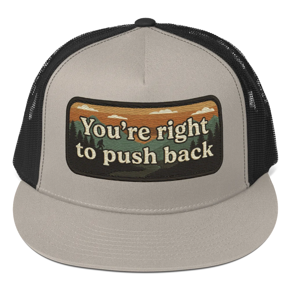 Pushing Back 5 Panel Trucker Cap
